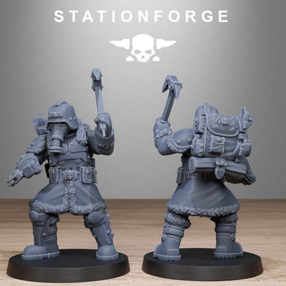 Wargames - Stationforge - GrimGuard - Frostwatch Patrol Squad (10 Figurer)