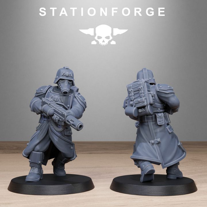 Wargames - Stationforge - GrimGuard - Vigils Squad (10 Figurer)