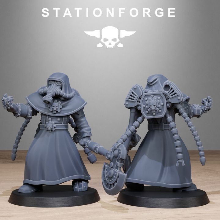 Wargames - Stationforge - GrimGuard - Tech Engineer Squad (10 Figurer)