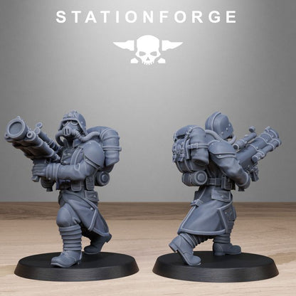 Wargames - Stationforge - GrimGuard - Rocketeers Squad (10 Figurer)