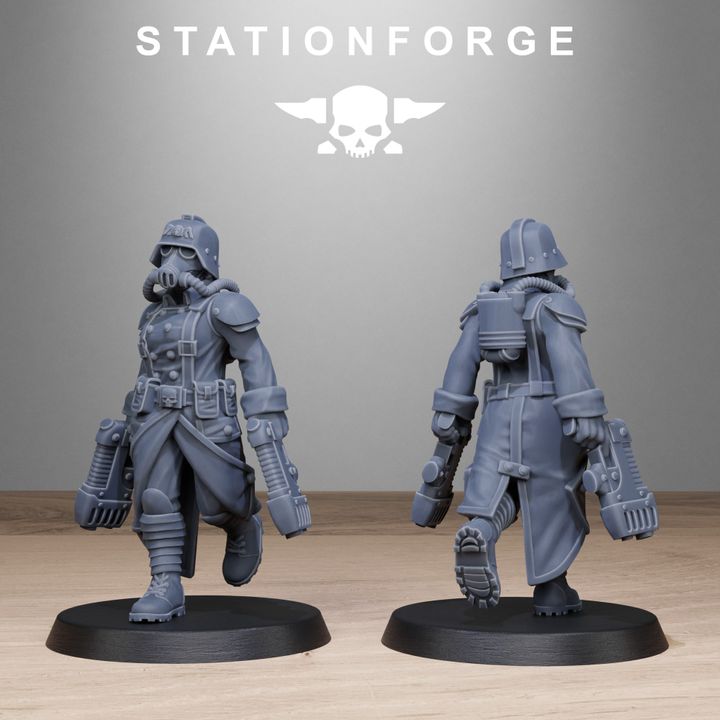 Wargames - Stationforge - GrimGuard - Sisters Squad (10 Figurer)