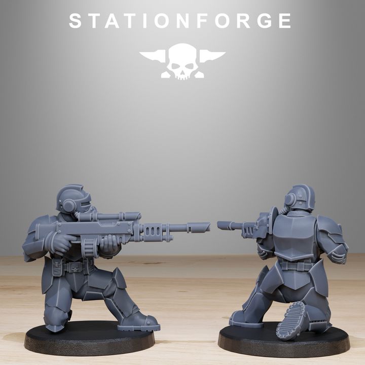 Wargames - Stationforge - GrimGuard - Enforcers Squad (10 Figurer)