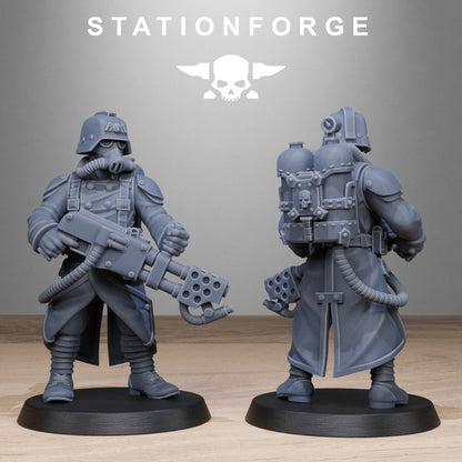 Wargames - Stationforge - GrimGuard - Flamer Squad (10 Figurer)