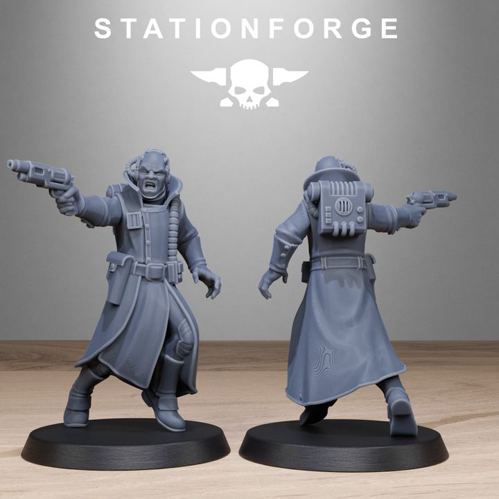 Wargames - Stationforge - GrimGuard - Seers Squad (10 Figurer)