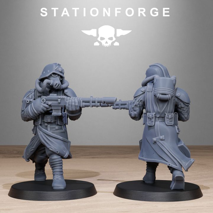 Wargames - Stationforge - GrimGuard - Radioactive Mutants Squad (10 Figurer)