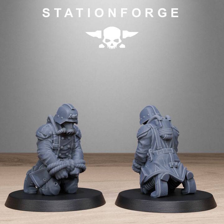 Wargames - Stationforge - GrimGuard - Objective Markers (10 Figurer)