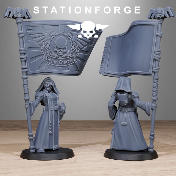 Wargames - Stationforge - GrimGuard - Sisters Squad (10 Figurer)