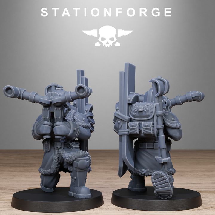 Wargames - Stationforge - GrimGuard - Frostwatch Patrol Squad (10 Figurer)