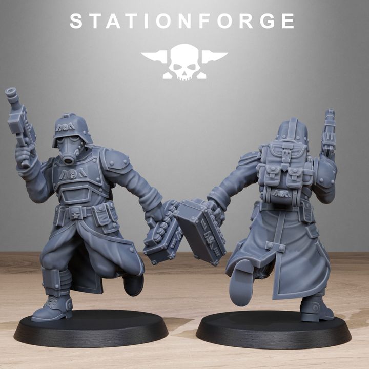Wargames - Stationforge - GrimGuard - Vigils Squad (10 Figurer)