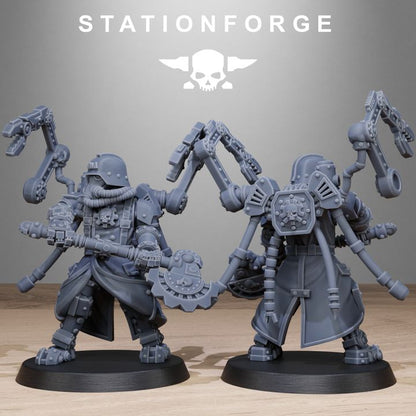Wargames - Stationforge - GrimGuard - Tech Engineer Squad (10 Figurer)