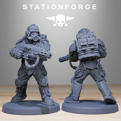 Wargames - Stationforge - GrimGuard - Elites Squad (10 Figurer)