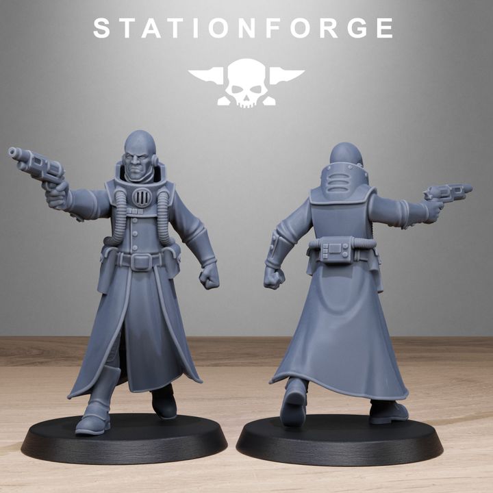 Wargames - Stationforge - GrimGuard - Seers Squad (10 Figurer)