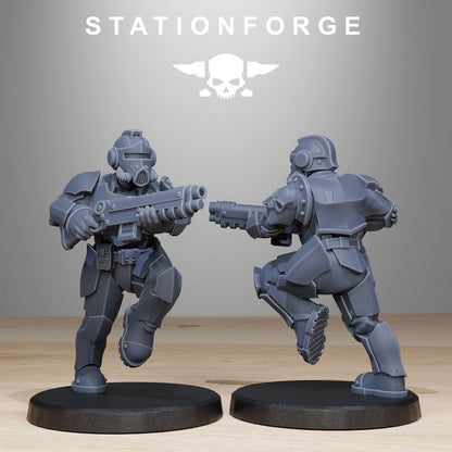 Wargames - Stationforge - GrimGuard - Enforcers Squad (10 Figurer)