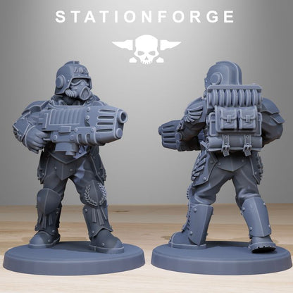 Wargames - Stationforge - GrimGuard - Elites Squad (10 Figurer)