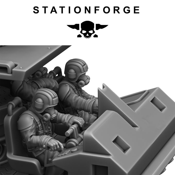 Wargames - Stationforge - GrimGuard - Battle Tank 2.0 (with interior)