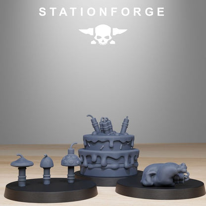 Wargames - Stationforge - GrimGuard - Skulldart Trappers Squad (12 Figurer)