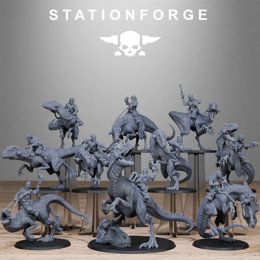 Wargames - Stationforge - GrimGuard - Jungle Raptors (10 Figurer)