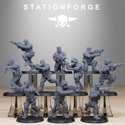 Wargames - Stationforge - GrimGuard - Counter Terrorists Squad (10 Figurer)