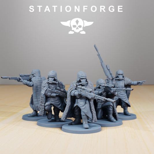 Wargames - Stationforge - GrimGuard - Snipers Squad (5 Figurer)