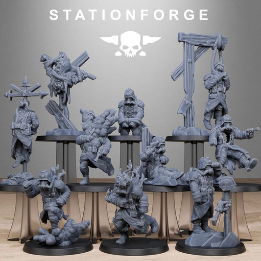 Wargames - Stationforge - GrimGuard - Objective Markers (10 Figurer)