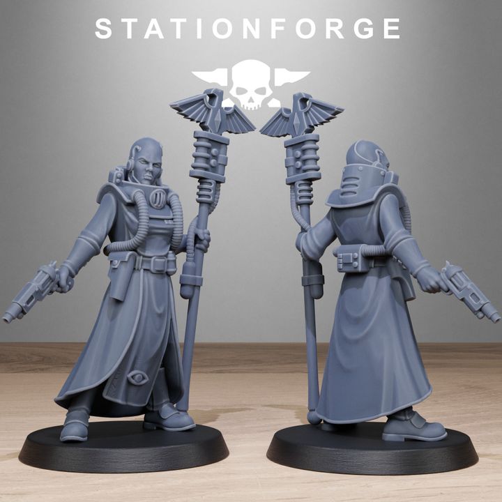 Wargames - Stationforge - GrimGuard - Seers Squad (10 Figurer)