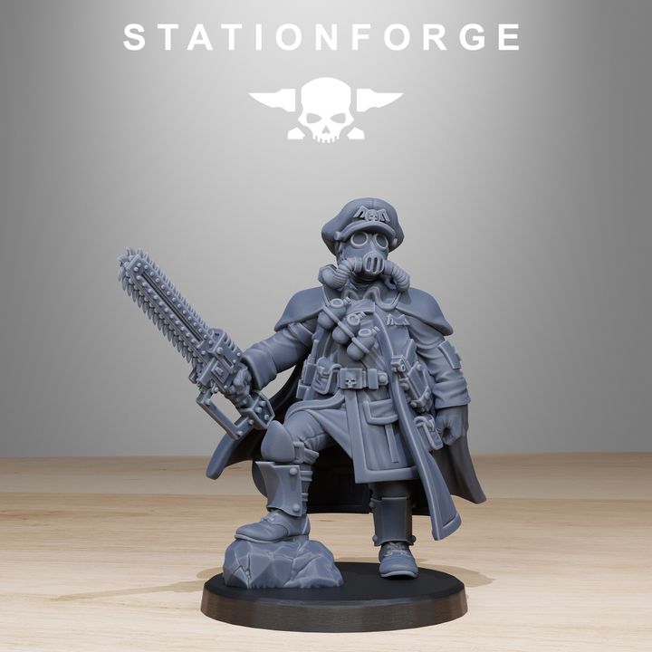 Wargames - Stationforge - GrimGuard - Frostwatch Officers (2 Figurer)
