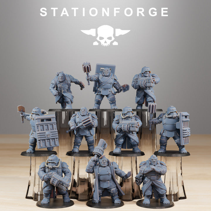 Wargames - Stationforge - GrimGuard - Mutants (10 Figurer)