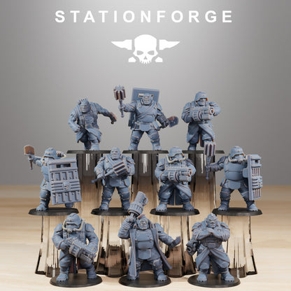 Wargames - Stationforge - GrimGuard - Mutants (10 Figurer)