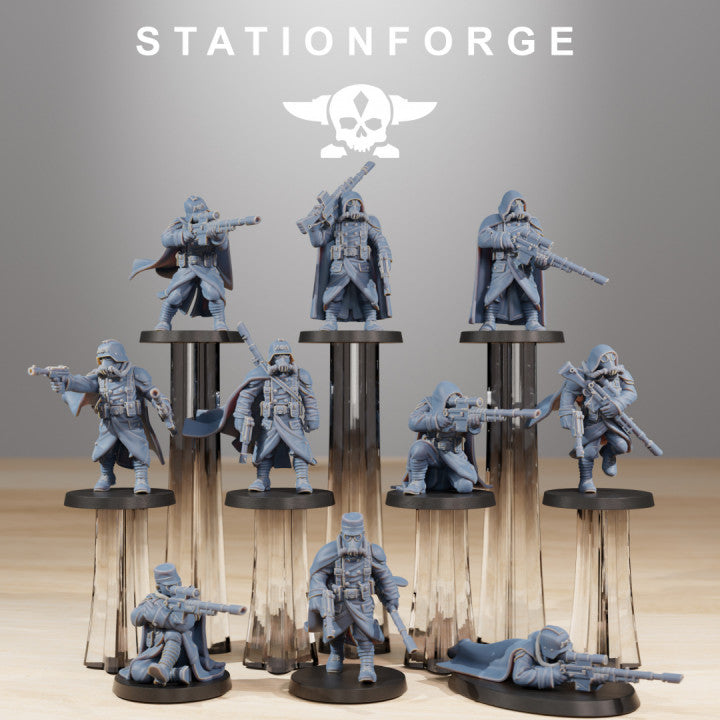 Wargames - Stationforge - GrimGuard - Marksmen Squad (10 Figurer)