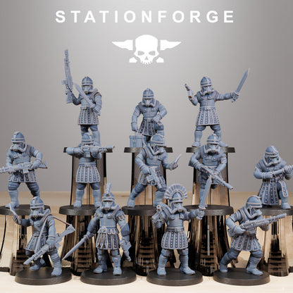 Wargames - Stationforge - GrimGuard - Vexillatio Squad (12 Figurer)
