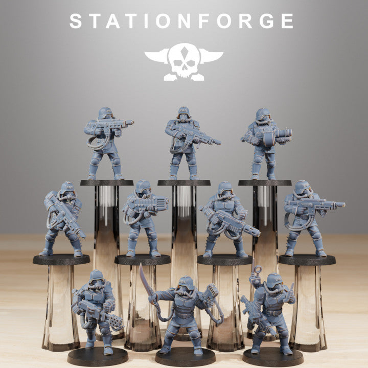 Wargames - Stationforge - GrimGuard - Commandos Squad (10 Figurer)