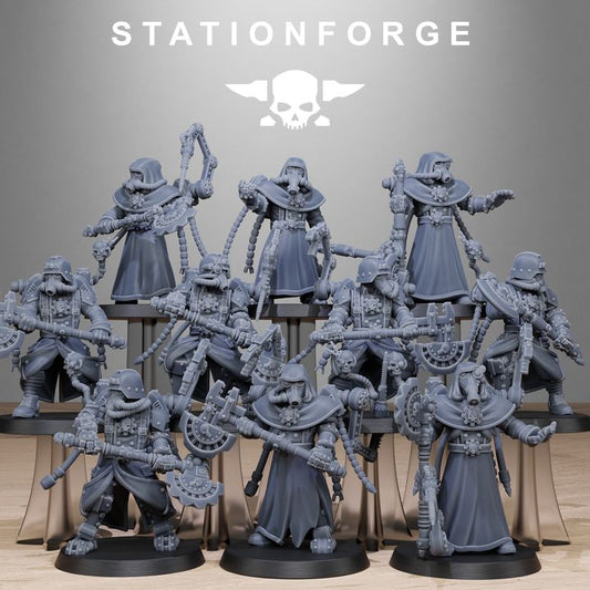 Wargames - Stationforge - GrimGuard - Tech Engineer Squad (10 Figurer)