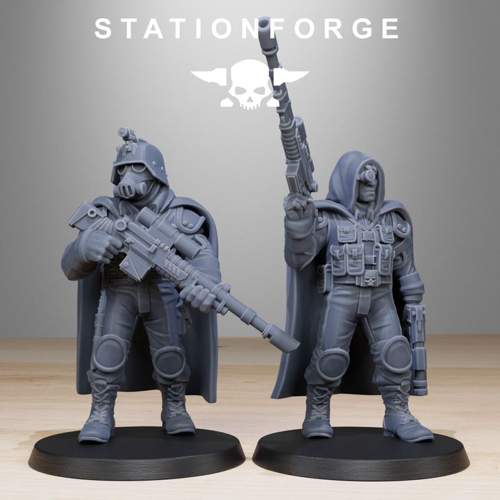 Wargames - Stationforge - GrimGuard - Snipers Squad (10 Figurer)
