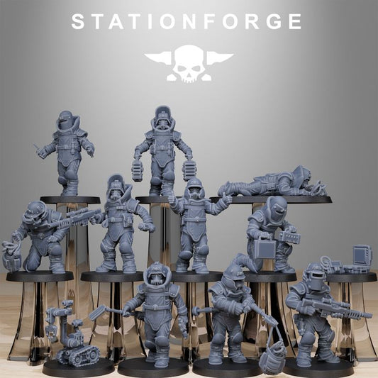 Wargames - Stationforge - GrimGuard - Bomb Squad (10 Figurer)