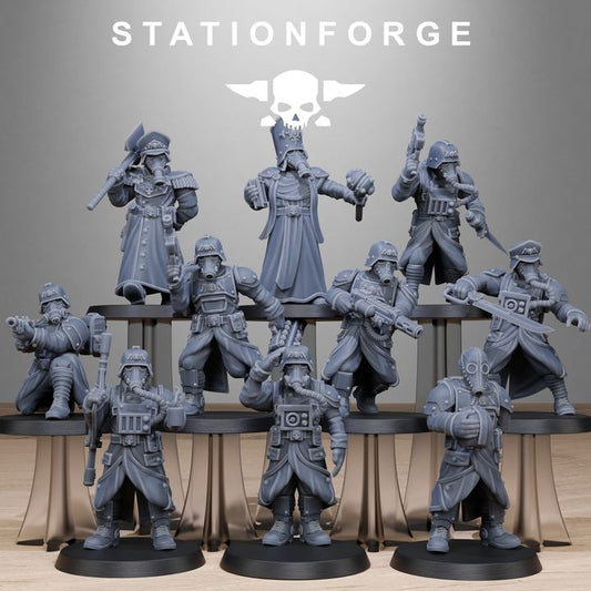 Wargames - Stationforge - GrimGuard - Vigils Squad (10 Figurer)