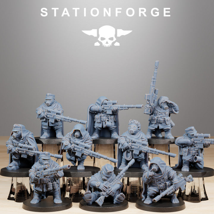 Wargames - Stationforge - GrimGuard - Skulldarts Squad (10 Figurer)