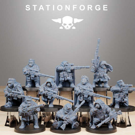 Wargames - Stationforge - GrimGuard - Skulldarts Squad (10 Figurer)