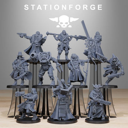 Wargames - Stationforge - GrimGuard - Mercenaries Squad (10 Figurer)