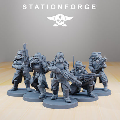 Wargames - Stationforge - GrimGuard - Tinkers Squad (5 Figurer)