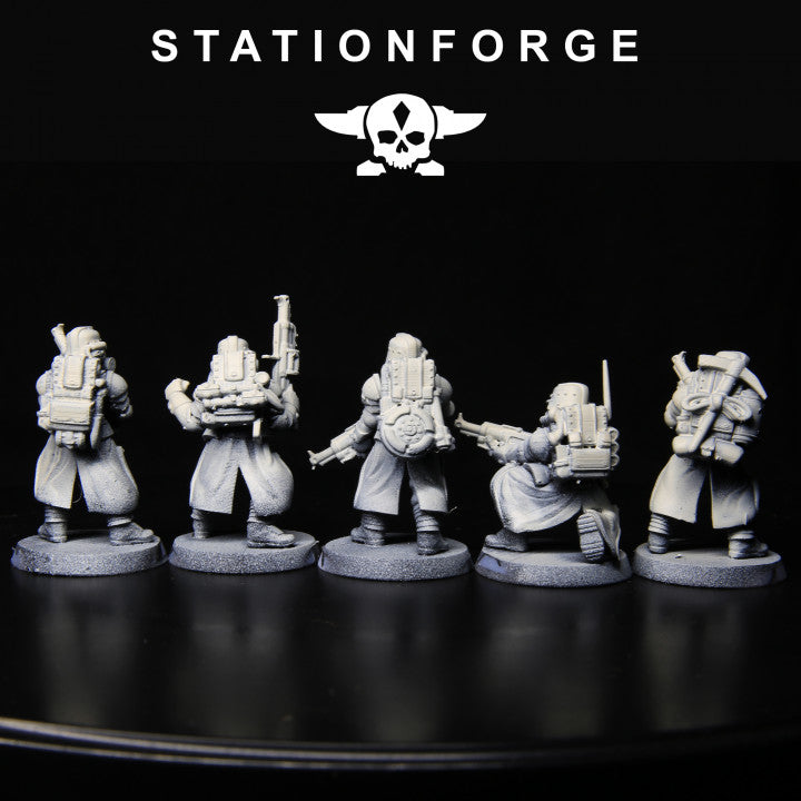 Wargames - Stationforge - GrimGuard - Tinkers Squad (5 Figurer)