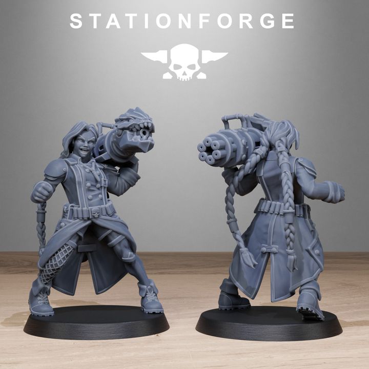 Wargames - Stationforge - GrimGuard - Sisters Squad (10 Figurer)