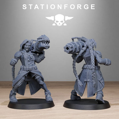 Wargames - Stationforge - GrimGuard - Sisters Squad (10 Figurer)