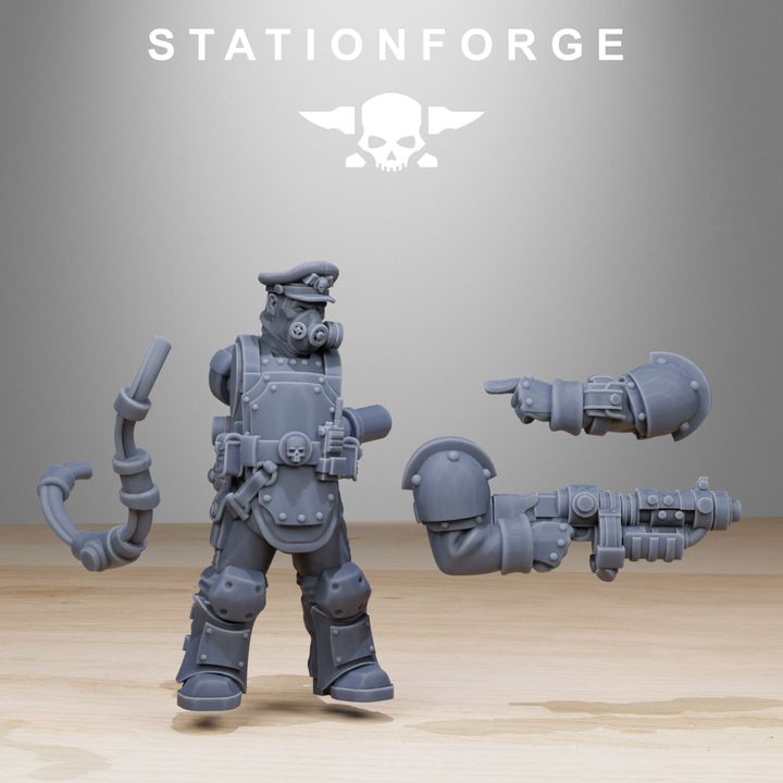 Wargames - Stationforge - GrimGuard - Armored Squad (10 Figurer)