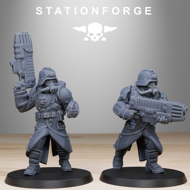 Wargames - Stationforge - GrimGuard - Bombardiers Squad (11 Figurer)