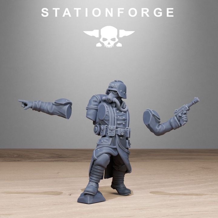 Wargames - Stationforge - GrimGuard - Rocketeers Squad (10 Figurer)