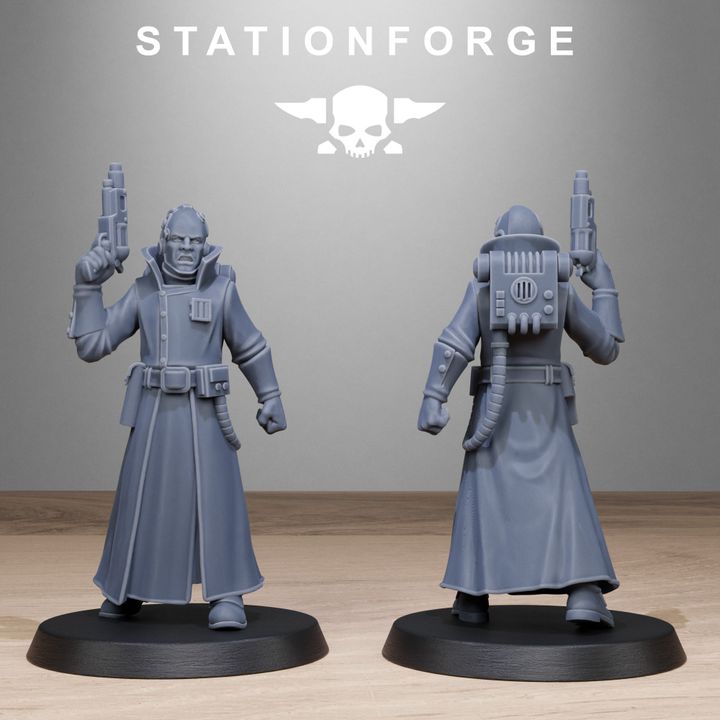 Wargames - Stationforge - GrimGuard - Seers Squad (10 Figurer)