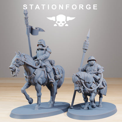 Wargames - Stationforge - GrimGuard - Pony Cavalry Squad (10 Figurer)