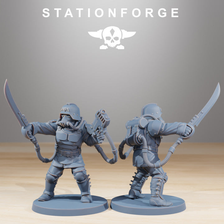 Wargames - Stationforge - GrimGuard - Commandos Squad (10 Figurer)
