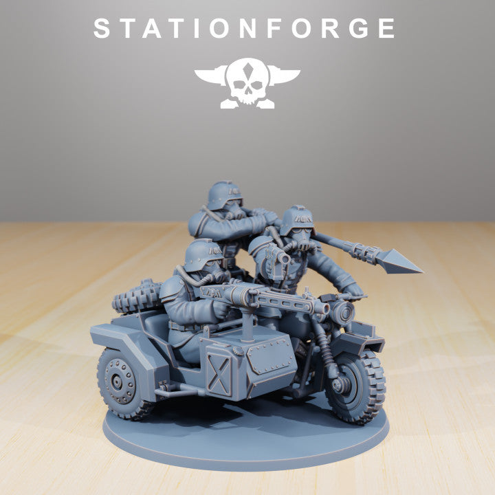 Wargames - Stationforge - GrimGuard - Death Bikers Squad (10 Figurer)