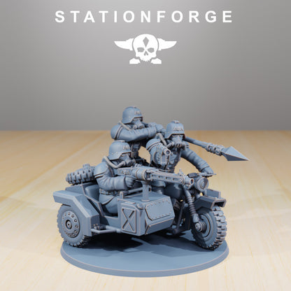 Wargames - Stationforge - GrimGuard - Death Bikers Squad (10 Figurer)